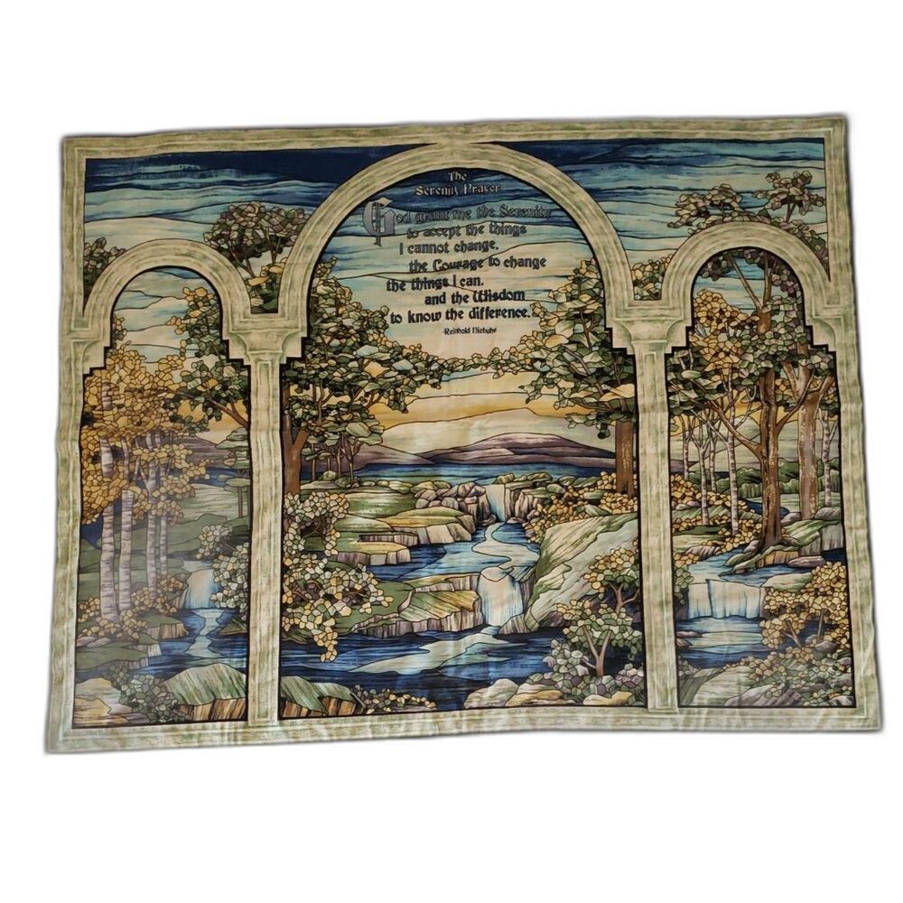 Serenity Prayer Quilt Panel Wall Hanging 44"x 35"